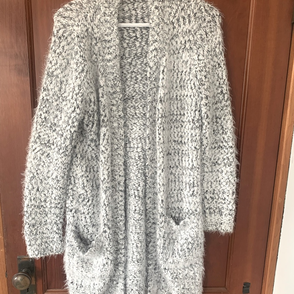 Long cardigan, so soft and cozy